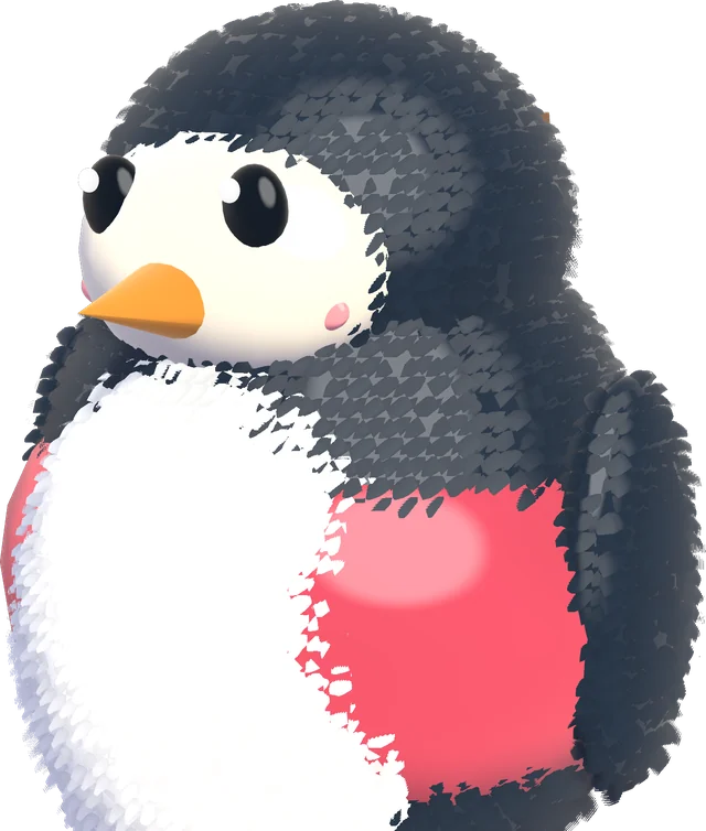 A penguin in a sailor hat